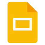 A logo of google slides